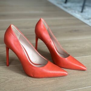 Zara Bold Orange High Heels